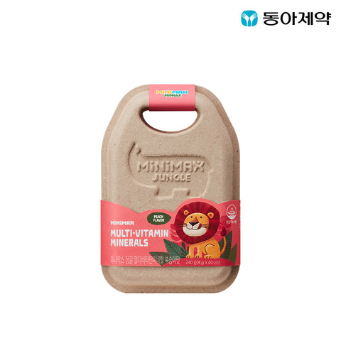 Dong-A Pharm Minimax Multivitamin & Mineral Gummies Peach Flavor 60 Gummies (1 Bottle)