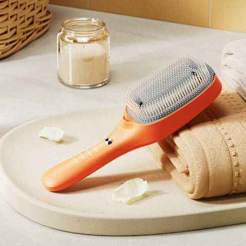 Pearlcare TouchBeauty Scalp Massager Brush EMS & Ionic (Orange)