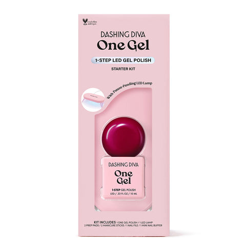Dashing Diva OneGel Color Kit Wine Drop (1 Color + LED Lamp 10ml)