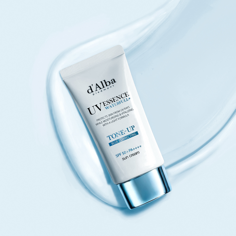 d'Alba Vegan Waterful Blue Tone-Up Sunscreen 50ml x 2 (2026 New)
