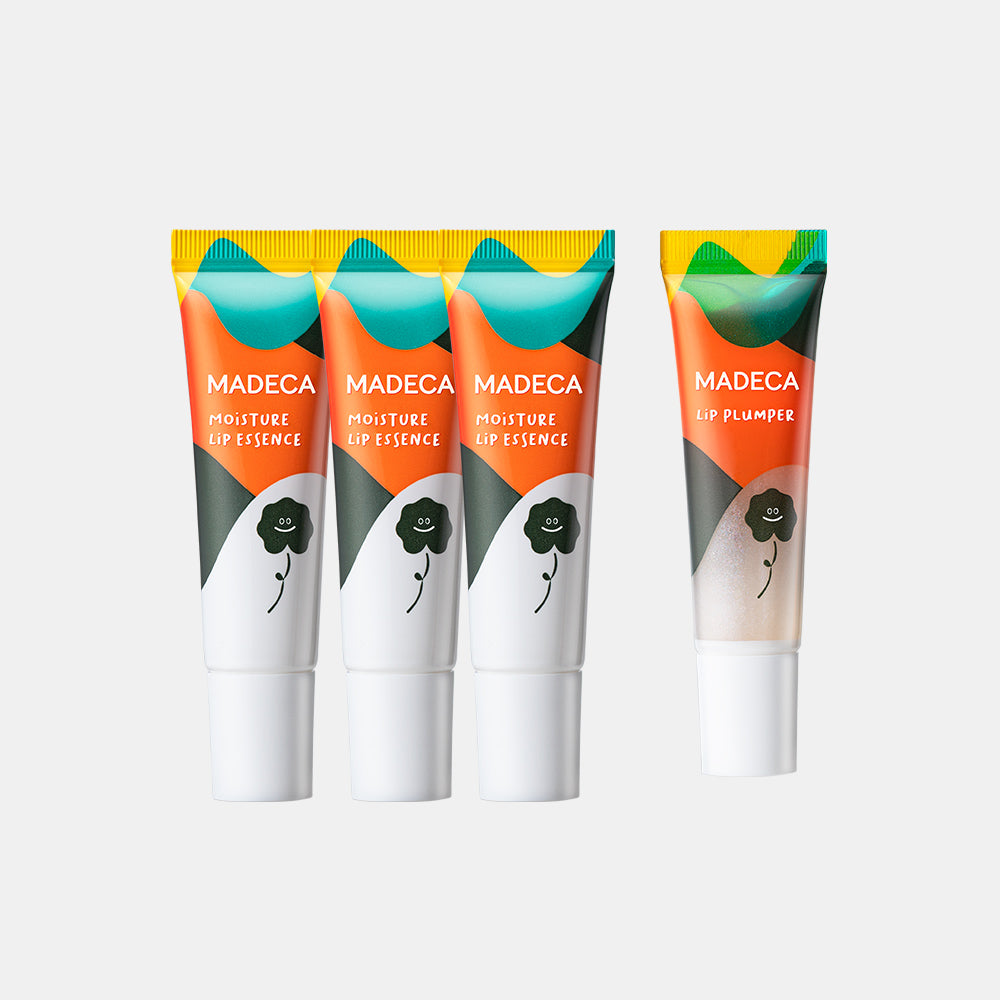 DongKook Pharmaceutical Madeca Moisture Lip Essence 10ml x3 + Lip Plumper 10ml x1