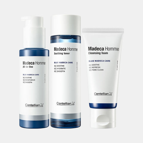Centellian24 Madeca Homme Full Set (Toner 150ml + All-in-One 125ml + Cleansing Foam 120ml)
