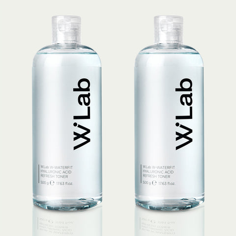 W.Lab Water Fit Hyaluronic Acid Refresh Mild Acid Toner 500ml (2 Pack)