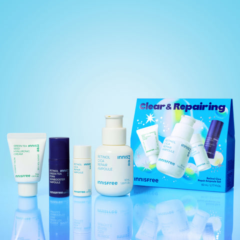 innisfree Holiday Retinol Cica Scar Ampoule Set (50ml)