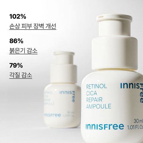 innisfree Holiday Retinol Cica Scar Ampoule Set (50ml)