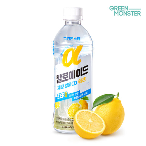 Green Monster Caloade Zero Alpha CD Lemon + Peach 500ml x2 (1 Lemon 1 Peach)