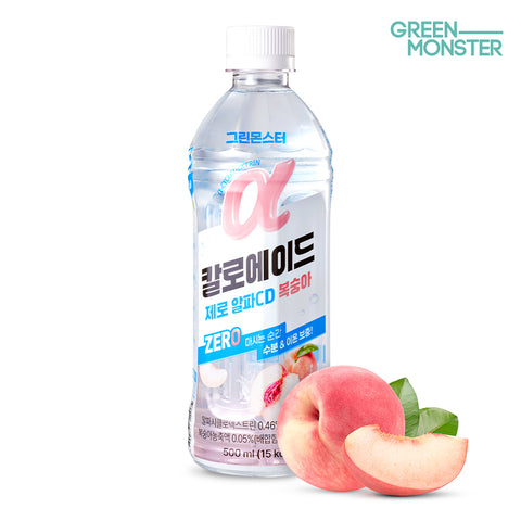 Green Monster Caloade Zero Alpha CD Lemon + Peach 500ml x2 (1 Lemon 1 Peach)