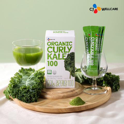 CJ Wellcare Organic Curly Kale 100 (1g per stick, 30 sticks)