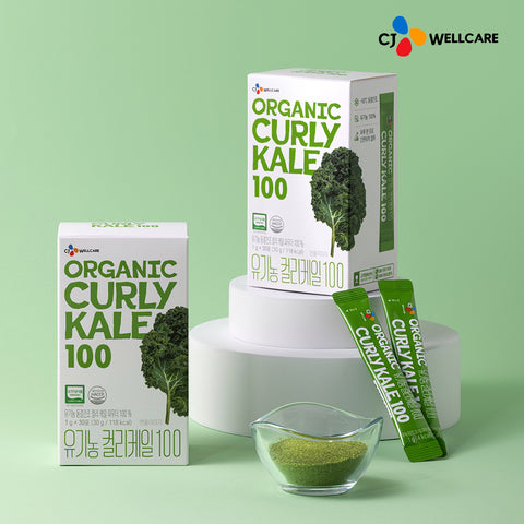 CJ Wellcare Organic Curly Kale 100 (1g per stick, 30 sticks)