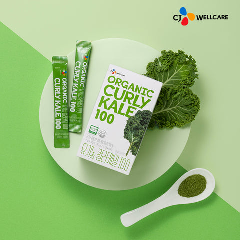 CJ Wellcare Organic Curly Kale 100 (1g per stick, 30 sticks)