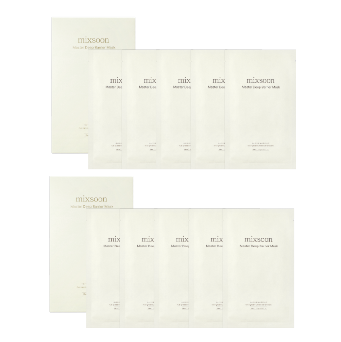 Mixsoon Master Deep Barrier Mask 5 Sheets (2 Pack)