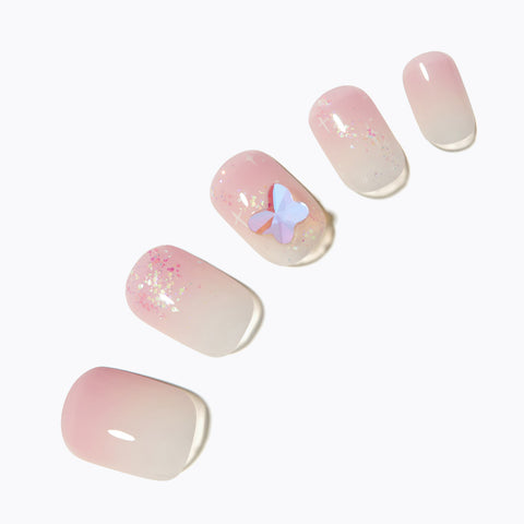 Dashing Diva Magic Press Dreaming Garden (Regular Round) Nail Tips