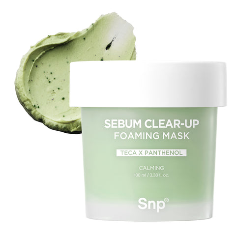 SNP TECA Panthenol Sebum-Absorbing Foam Soothing Mask 100ml