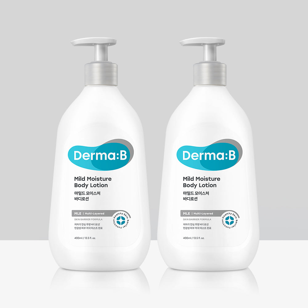 Derma:B Mild Moisture Body Lotion 400ml (2 Pack)