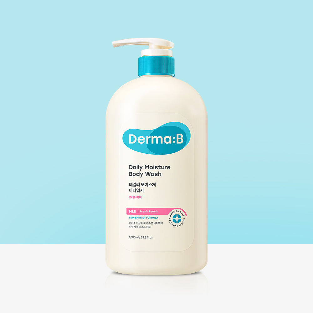 Derma:B Daily Moisture Body Wash (Fresh Peach) 1000ml