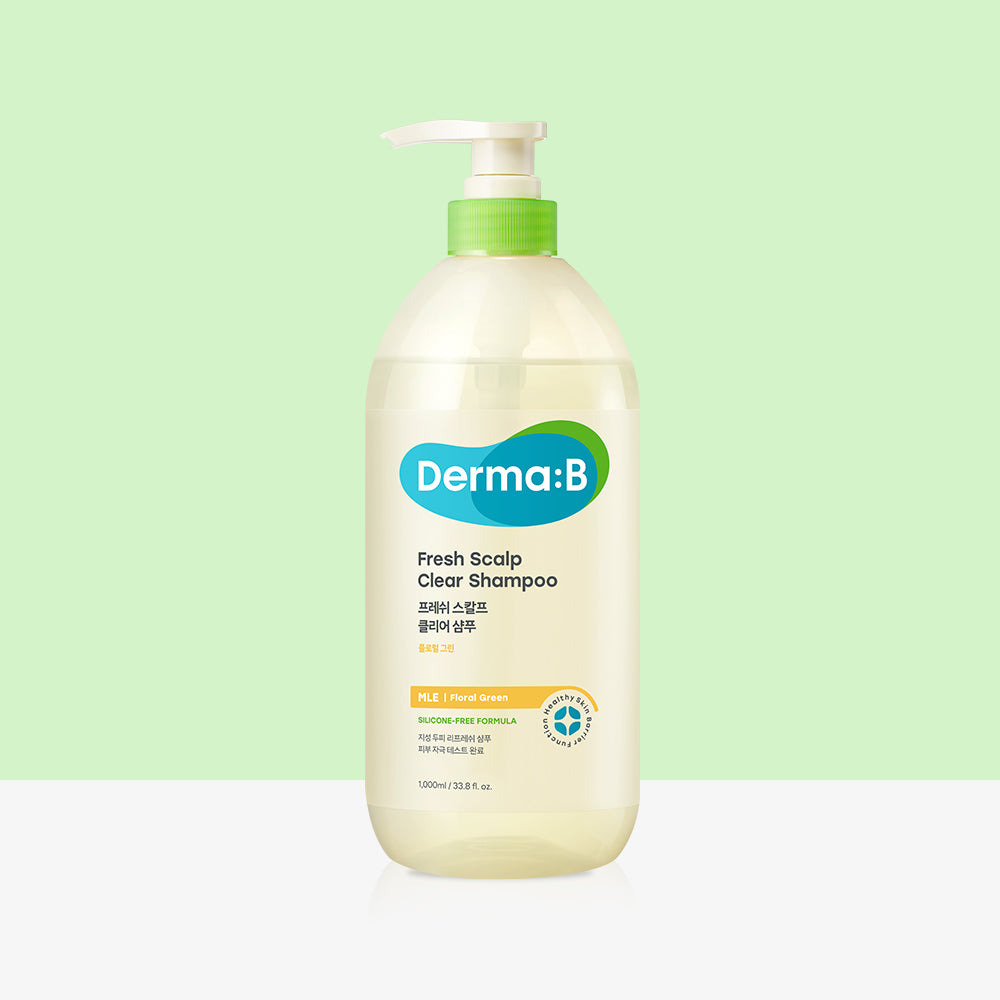 Derma:B Fresh Scalp Clear Shampoo (Floral Green) 1000ml