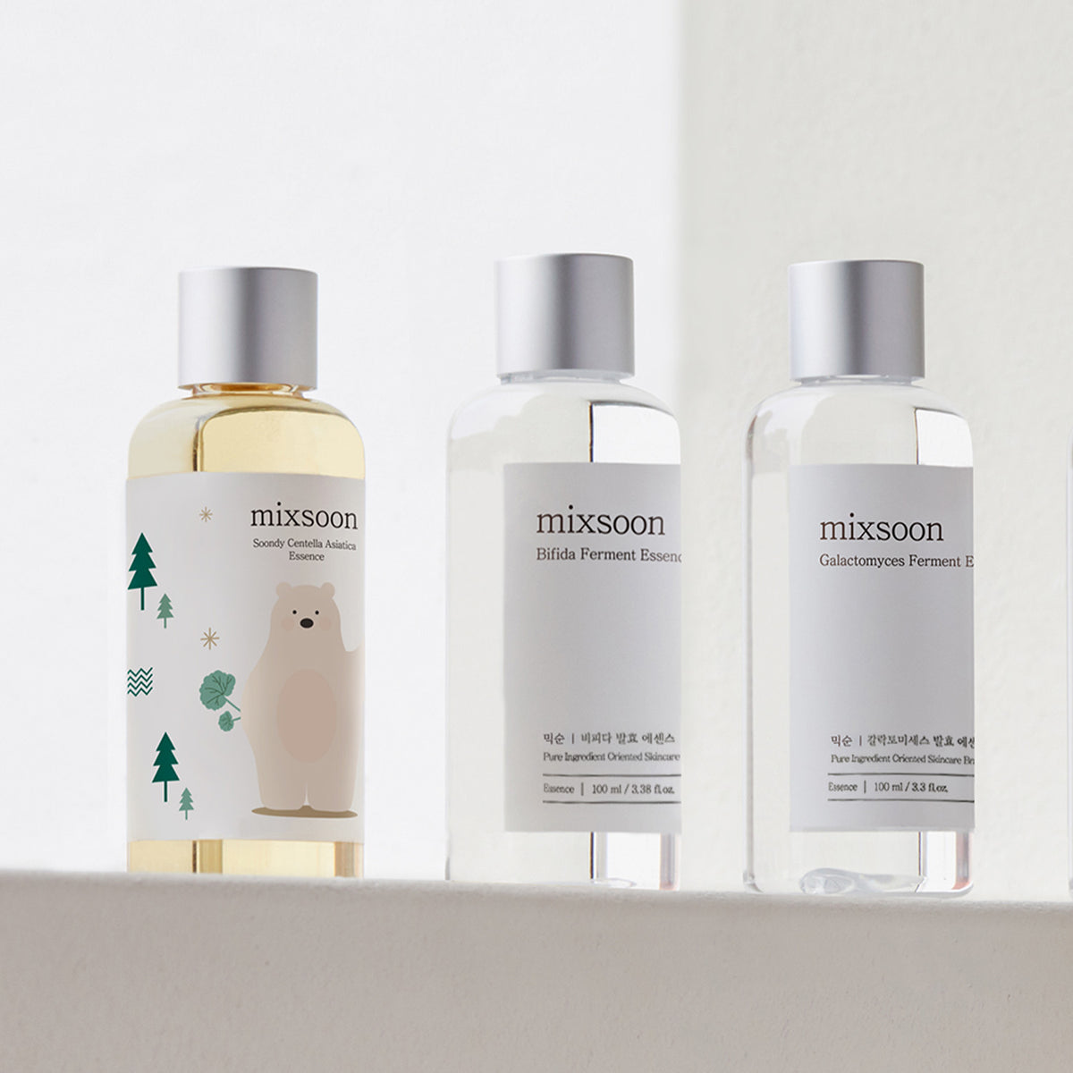 Mixsoon Essence Layering Set No.1 (GalacThomeyces + Bifida + Centella) 100ml x 3
