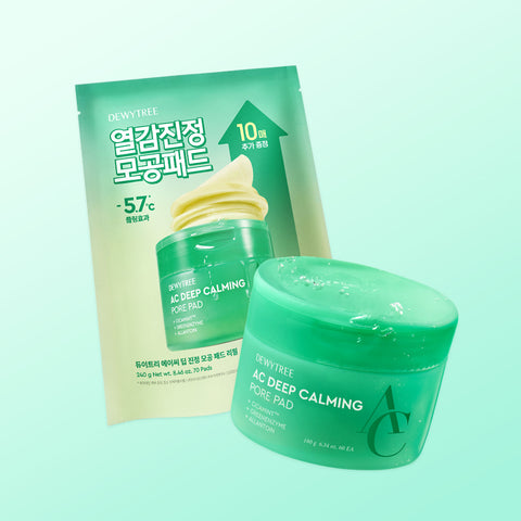 Dewytree AC Deep Calming Pore Pads 130 Sheets (Main + Refill)