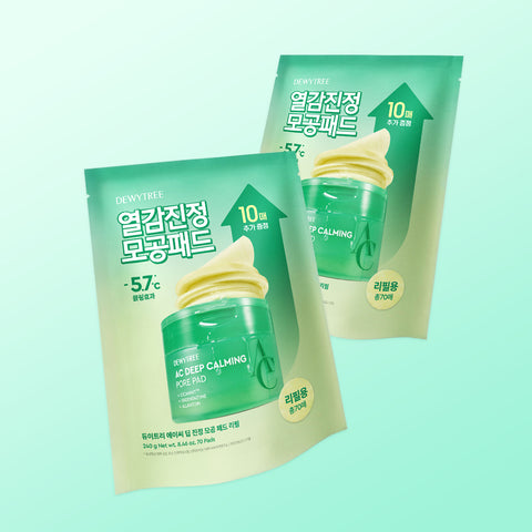 Dewytree AC Deep Soothing Pore Pad Refill 70 sheets (2 pack)