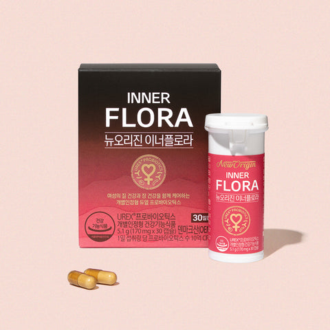 New Origin Innerflora UREX Probiotics 170mg x 30 Capsules (3-Month Gift Set)
