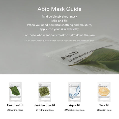 Soonsu Beauty Mild Acidic pH Sheet Mask Jericho Rose Fit packaging design