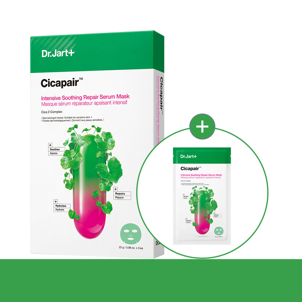 Dr.Jart+ Cicapair Intensive Soothing Repair Serum Mask (25 g x5 +1 pc)