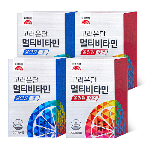 Koreaeundan Multivitamin All-in-One 60 Tablets (4 Pack)