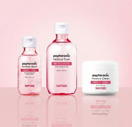 SNP Prep Moisture Basic 3-Piece Set (Toner + Serum + Cream)