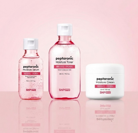 SNP Prep Moisture Basic 3-Piece Set (Toner + Serum + Cream)