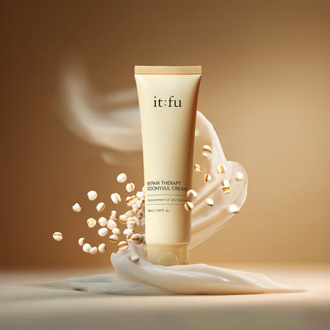 Itfu Yulmu 3-Piece Set (Yulmu Cream + Yulmu Ampoule + Toner Pad)