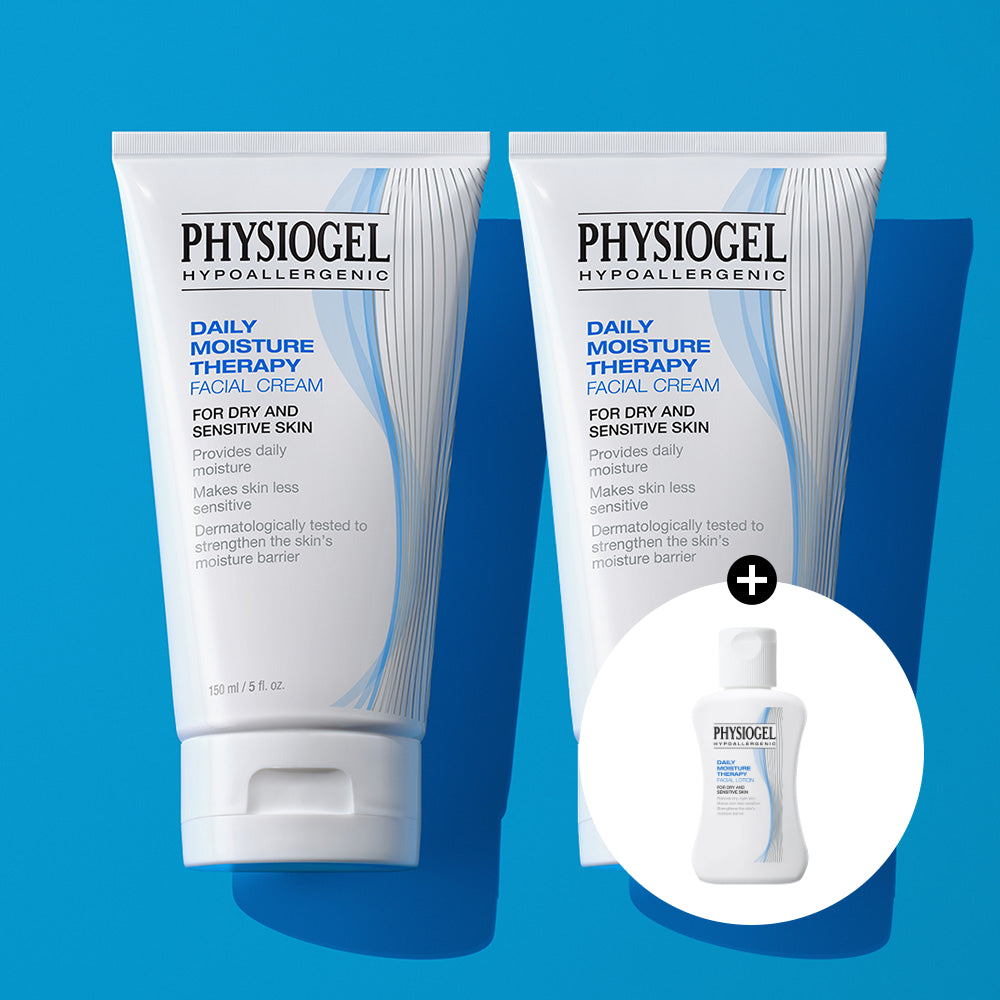 Physiogel DMT Facial Moisture Barrier Cream 150ml x 2 + DMT Lotion 50ml