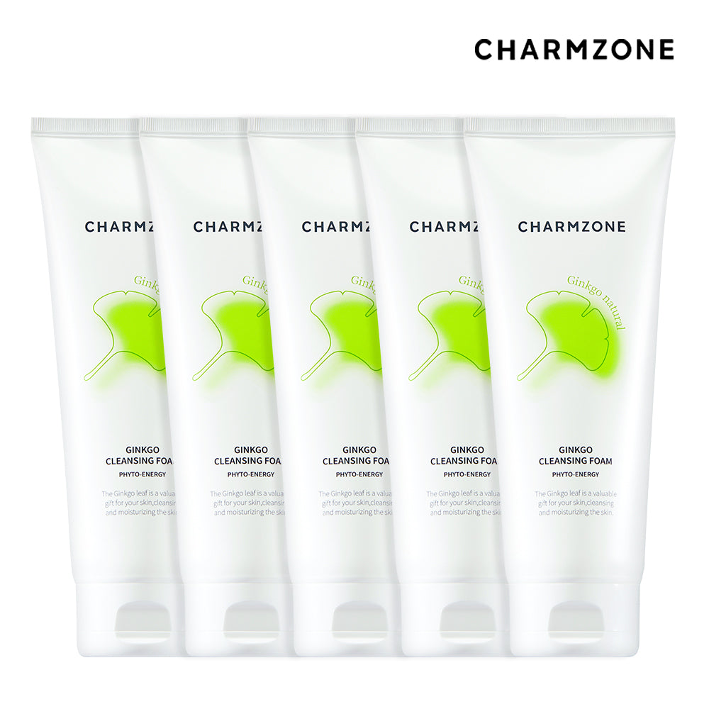 Charmzone Ginkgo Gentle Cleansing Foam 200ml (5 Pack)