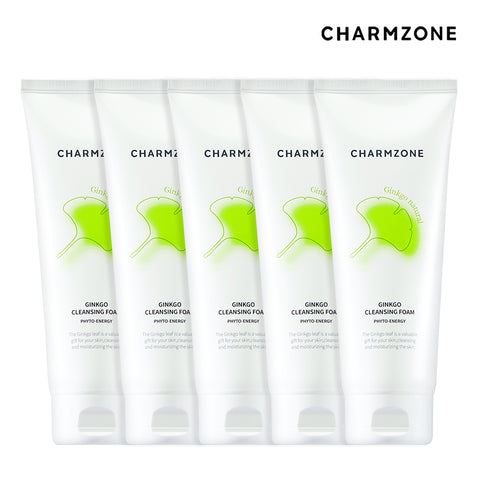 Charmzone Ginkgo Gentle Cleansing Foam 200ml (5 Pack)