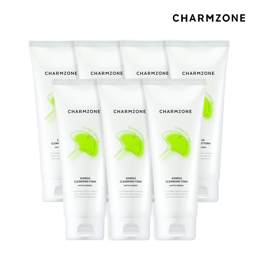 Charmzone Ginkgo Mild Cleansing Foam 200ml (7 Pack)