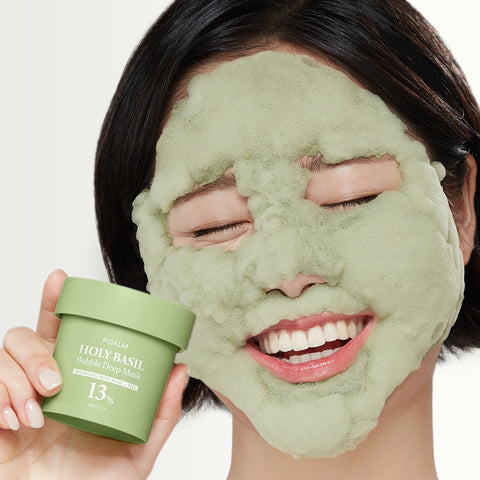 Pcalm Holy Basil Bubble Deep Mask 90g (1+1)