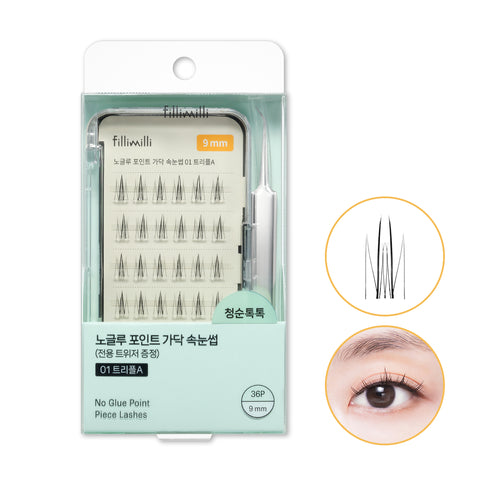 Fillimilli No-Glue Point Individual Lashes (4 Styles)