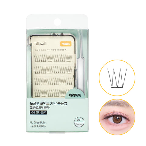 Fillimilli No-Glue Point Individual Lashes (4 Styles)
