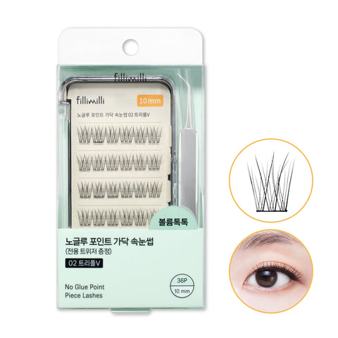 Fillimilli No-Glue Point Individual Lashes (4 Styles)