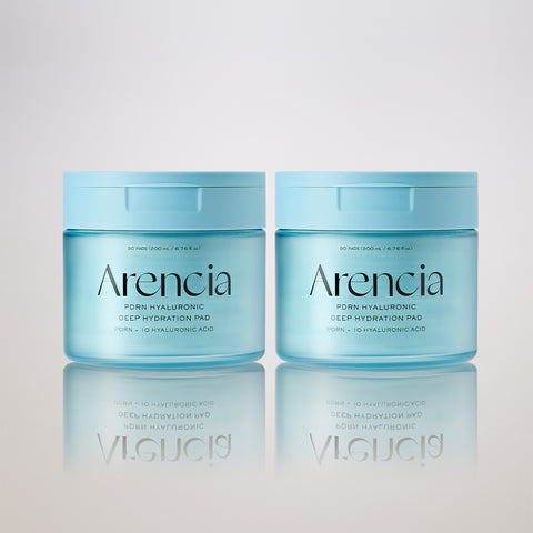 Arencia PDRN Hyaluronic Deep Hydration Pads 90Sheets 200ml (2 Pack)