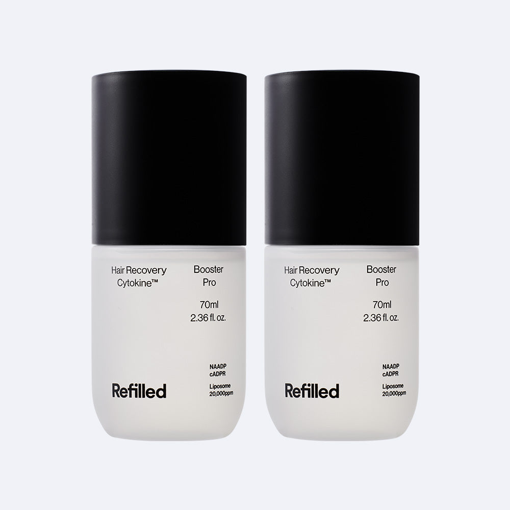 Refilled Cytokine cADPR Hair Tonic Booster Pro 70ml x 2 Scalp Ampoule