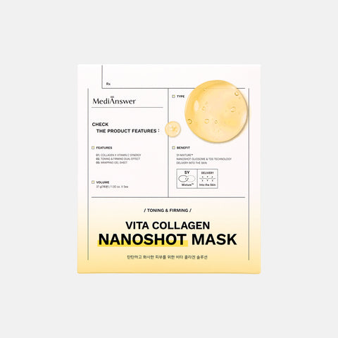 MediAnswer Vita Collagen Nano-Shot Gel Mask 5Sheets