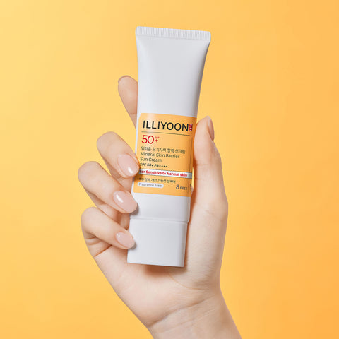 ILLIYOON Mineral Barrier Sun Cream 50ml (Fragrance-Free, low-irritation)