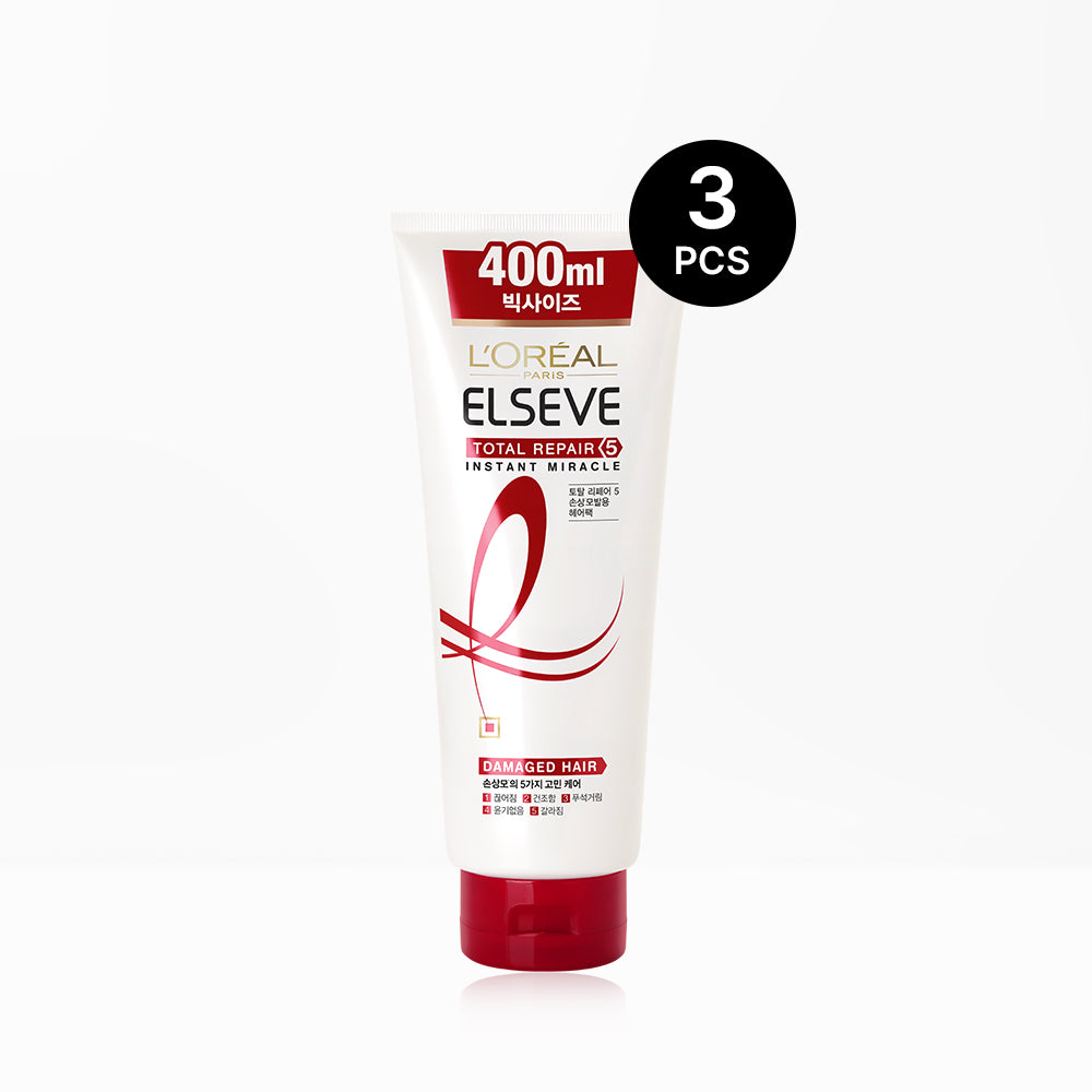 L'Oreal Paris Total Repair 5 Treatment Hair Pack 400ml x 3