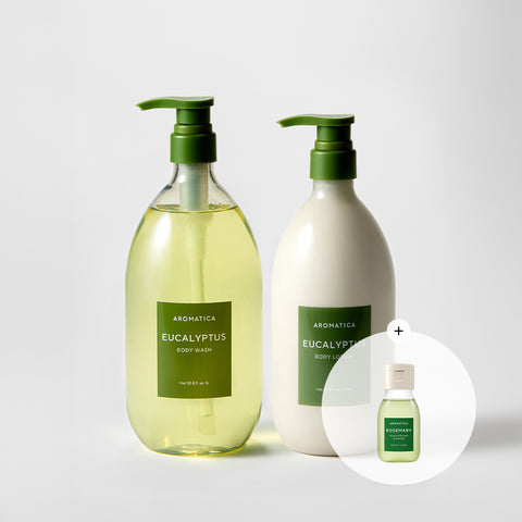 Aromatica Eucalyptus Body Lotion 750ml + Body Wash 1L