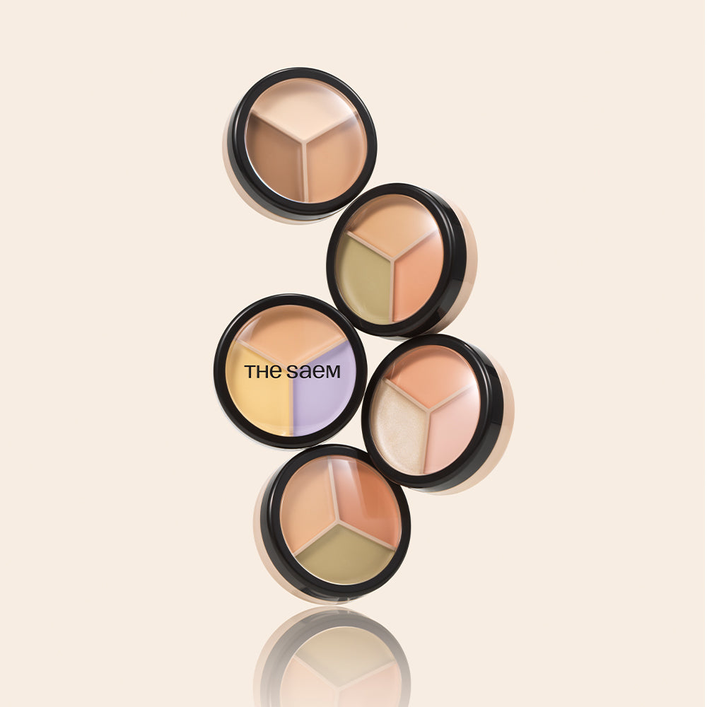 The Saem Cover Perfection Triple Pot Concealer 13g (7 Colors)