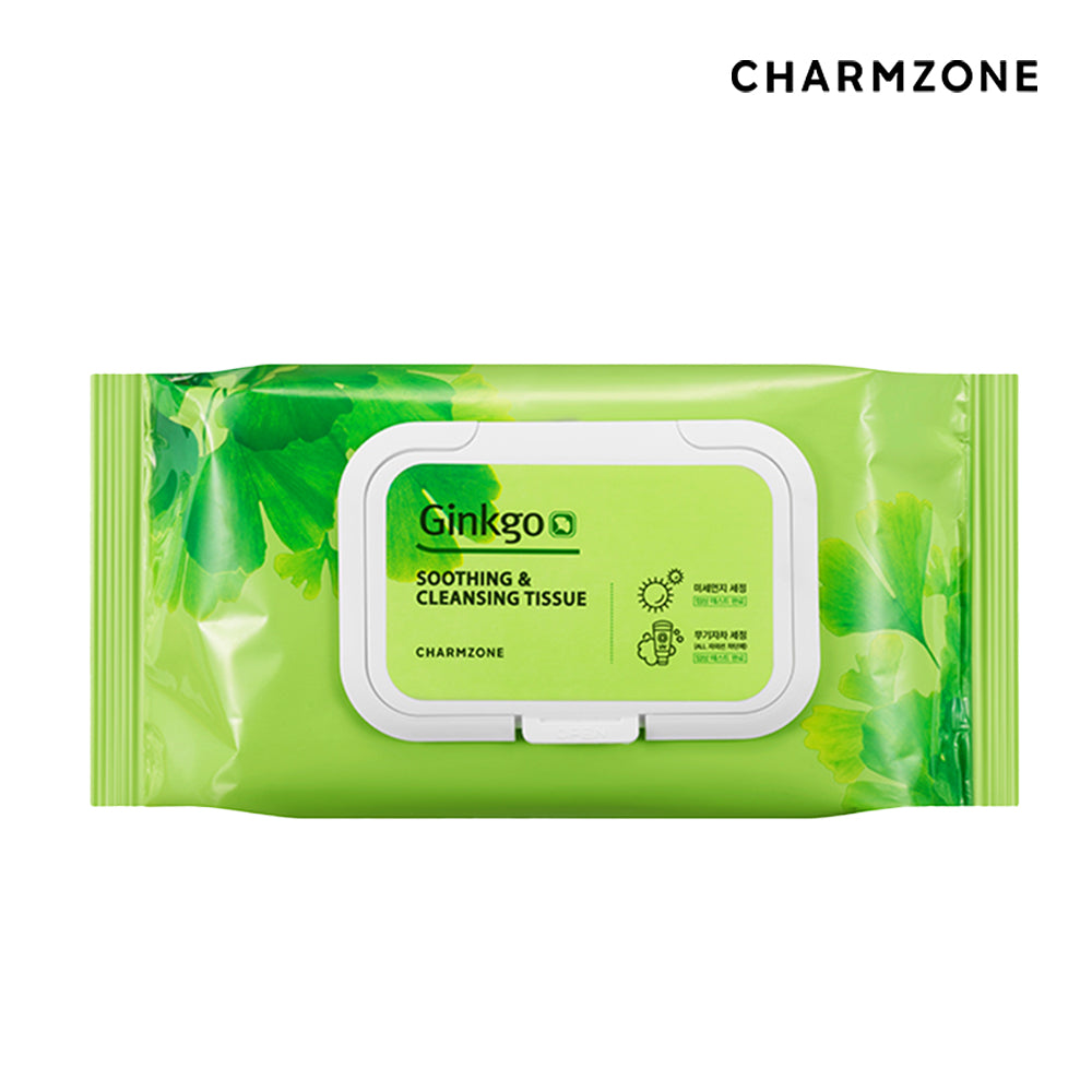Charmzone Ginkgo Soothing & Cleansing Tissues 353g 70Sheets