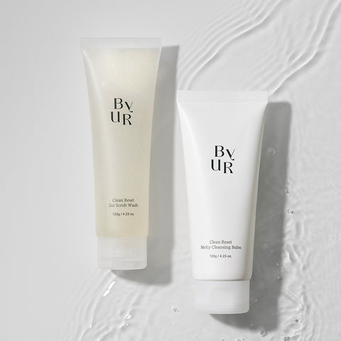 BYUR Clean Reset Cleansing Balm 120g + Peeling Gel Wash 120g 2-Piece Set