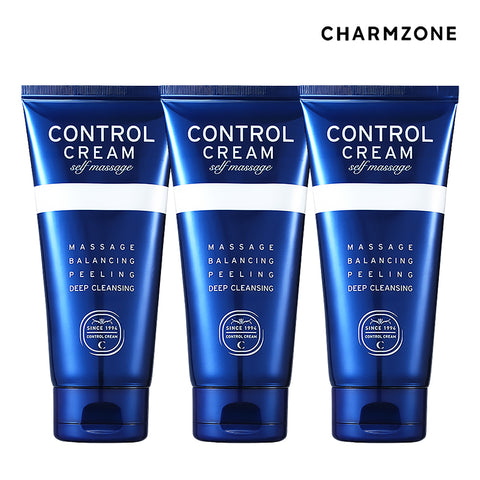 Charmzone Control Cream Self Massage Deep Cleansing & Exfoliating Cream 150ml (3 Pack)