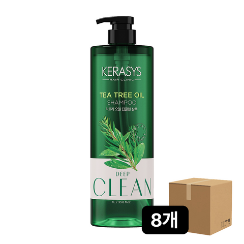 Kerasys Real Nature Tea Tree Oil Shampoo 1L (Box of 8)