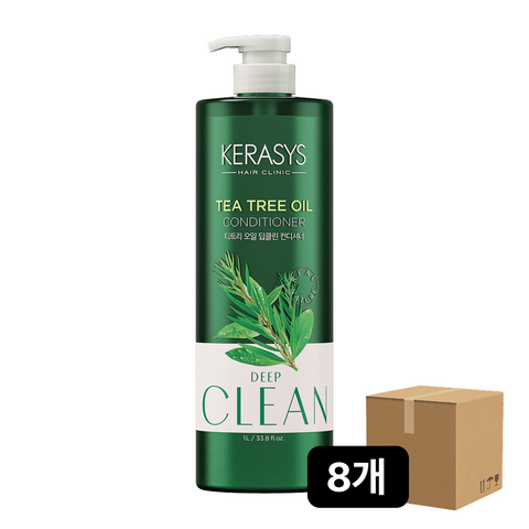 Kerasys Real Nature Tea Tree Oil Shampoo 1L (Box of 8)